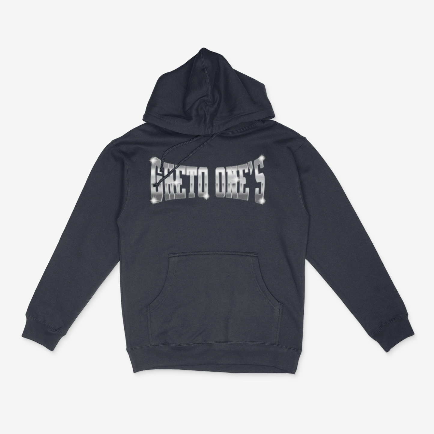 Navy ghetto ones  hoodie